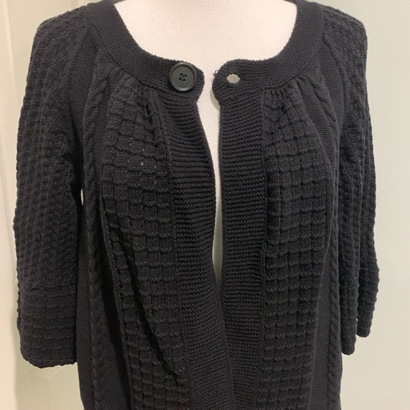 Cato Sweater 3/4 Sleeves Button Down size M - Picture 4 of 7